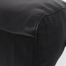 PRADA Chain Shoulder Bag Leather Black Gold Auth 209449V-12