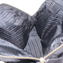 PRADA Chain Shoulder Bag Leather Black Gold Auth 209449V-21