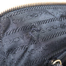 PRADA Chain Shoulder Bag Leather Black Gold Auth 209449V-23