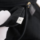 PRADA Chain Shoulder Bag Leather Black Gold Auth 209449V-25