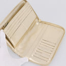 CHANEL Icon line Long Wallet Patent leather Gold CC Auth 209452V-14