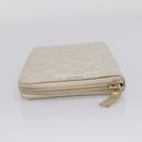 CHANEL Icon line Long Wallet Patent leather Gold CC Auth 209452V-4