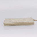 CHANEL Icon line Long Wallet Patent leather Gold CC Auth 209452V-6