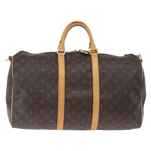 LOUIS VUITTON Monogram Keepall Bandouliere 50 Boston Bag M41416 LV Auth 209457V