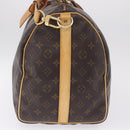 LOUIS VUITTON Monogram Keepall Bandouliere 50 Boston Bag M41416 LV Auth 209457V-4