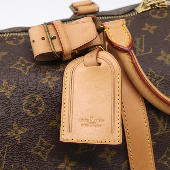 LOUIS VUITTON Monogram Keepall Bandouliere 50 Boston Bag M41416 LV Auth 209460V
