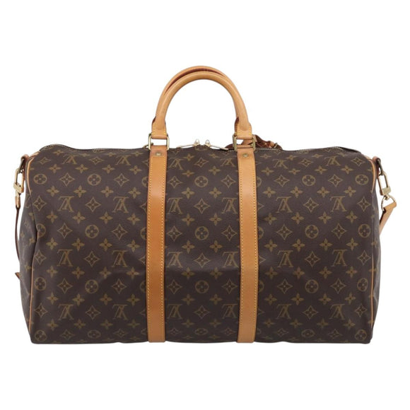 LOUIS VUITTON Monogram Keepall Bandouliere 50 Boston Bag M41416 LV Auth 209460V