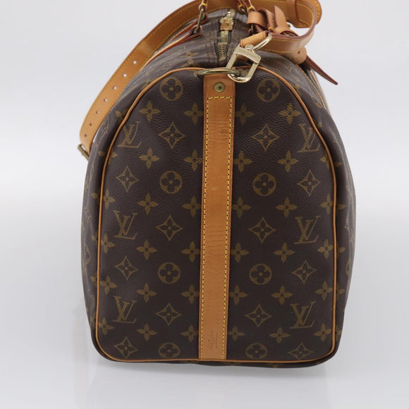LOUIS VUITTON Monogram Keepall Bandouliere 50 Boston Bag M41416 LV Auth 209460V
