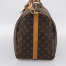 LOUIS VUITTON Monogram Keepall Bandouliere 50 Boston Bag M41416 LV Auth 209460V-4