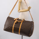 LOUIS VUITTON Monogram Keepall Bandouliere 60 Boston Bag M41412 LV Auth 209463V-29