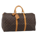 LOUIS VUITTON Monogram Keepall 50 Boston Bag M41426 LV Auth 209464V-1