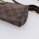 LOUIS VUITTON Damier Ebene Eva Shoulder Bag N55213 LV Auth 209468-12