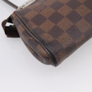 LOUIS VUITTON Damier Ebene Eva Shoulder Bag N55213 LV Auth 209468-15