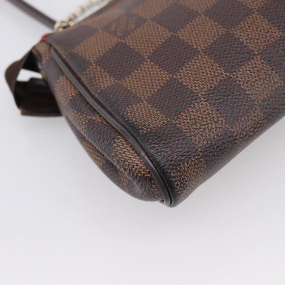 LOUIS VUITTON Damier Ebene Eva Shoulder Bag N55213 LV Auth 209468