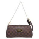 LOUIS VUITTON Damier Ebene Eva Shoulder Bag N55213 LV Auth 209468-2