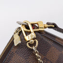 LOUIS VUITTON Damier Ebene Eva Shoulder Bag N55213 LV Auth 209468-21