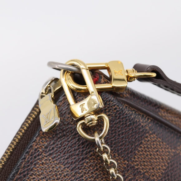 LOUIS VUITTON Damier Ebene Eva Shoulder Bag N55213 LV Auth 209468