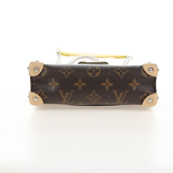 LOUIS VUITTON Monogram Chain Pochette Mask PM Bag Yellow M50127 LV Auth 209469V