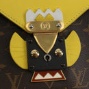 LOUIS VUITTON Monogram Chain Pochette Mask PM Bag Yellow M50127 LV Auth 209469V-16