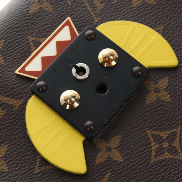 LOUIS VUITTON Monogram Chain Pochette Mask PM Bag Yellow M50127 LV Auth 209469V