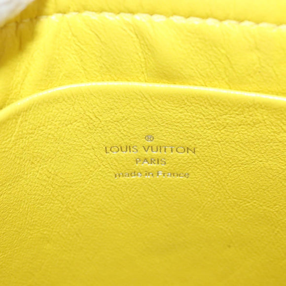 LOUIS VUITTON Monogram Chain Pochette Mask PM Bag Yellow M50127 LV Auth 209469V