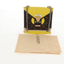 LOUIS VUITTON Monogram Chain Pochette Mask PM Bag Yellow M50127 LV Auth 209469V-27