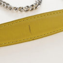 LOUIS VUITTON Monogram Chain Pochette Mask PM Bag Yellow M50127 LV Auth 209469V-8