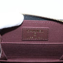 CHANEL Matelasse Card Case Lamb Skin Black Gold CC Auth 209470SAM-18