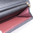 CHANEL Matelasse ChainShoulder Wallet Caviar Skin Black Gold CC Auth 209471SAM-19