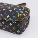 LOUIS VUITTON Monogram Multicolor Trousse Wapity Pouch Black M58034 Auth 209474-10