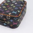 LOUIS VUITTON Monogram Multicolor Trousse Wapity Pouch Black M58034 Auth 209474-13