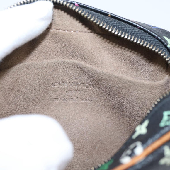 LOUIS VUITTON Monogram Multicolor Trousse Wapity Pouch Black M58034 Auth 209474