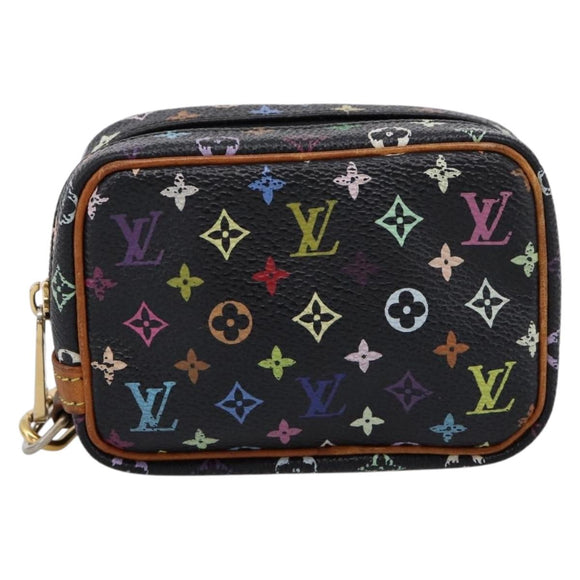 LOUIS VUITTON Monogram Multicolor Trousse Wapity Pouch Black M58034 Auth 209474