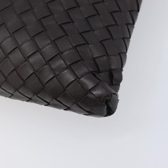 Bottega Veneta INTRECCIATO Shoulder Bag Leather Brown Auth 209481V