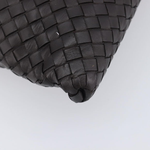 Bottega Veneta INTRECCIATO Shoulder Bag Leather Brown Auth 209481V
