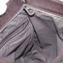 Bottega Veneta INTRECCIATO Shoulder Bag Leather Brown Auth 209481V-19