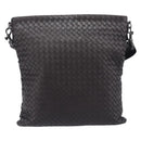 Bottega Veneta INTRECCIATO Shoulder Bag Leather Brown Auth 209481V-2