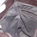 Bottega Veneta INTRECCIATO Shoulder Bag Leather Brown Auth 209481V-20