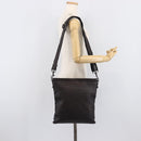 Bottega Veneta INTRECCIATO Shoulder Bag Leather Brown Auth 209481V-23