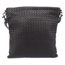 Bottega Veneta INTRECCIATO Shoulder Bag Leather Brown Auth 209481V-3