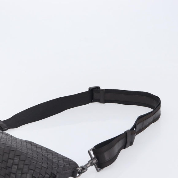 Bottega Veneta INTRECCIATO Shoulder Bag Leather Brown Auth 209481V