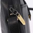 Saint Laurent Shoulder Bag Leather Black Gold Auth 209483A-18
