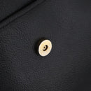 Saint Laurent Shoulder Bag Leather Black Gold Auth 209483A-27