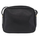 Saint Laurent Shoulder Bag Leather Black Gold Auth 209483A-3