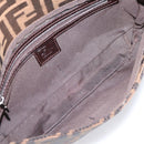 FENDI Zucca Canvas Mamma Baguette Shoulder Bag Brown Black 26424 Auth 209484V-19