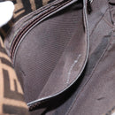 FENDI Zucca Canvas Mamma Baguette Shoulder Bag Brown Black 26424 Auth 209484V-23