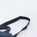 PRADA Canapa Hand Bag Denim 2way Blue Gold Auth 209488V-10