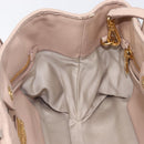 Miu Miu Matelasse Hand Bag Leather 2way Pink Silver Auth 209494-24