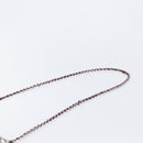 PRADA Chain Shoulder Bag Canvas Brown Silver Auth 209497A-8