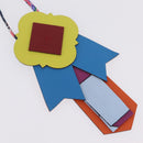 HERMES Petit Ash Bag Charm Leather Multicolor Auth 209499M-4